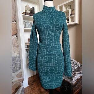 STAUD Anders Knit Top & Knit Skirt Size Small